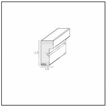 Deknudt S40AK1 P1 white 15x20 Wooden Frame with Passepartout