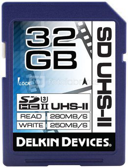 DELKIN 32GB SDHC UHS-II, Cinema SD (U3)