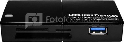 DELKIN CARDREADER CFAST/SD/MICRO UHS-II, USB 3.0