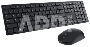 Dell KM5221W Pro | Keyboard and Mouse Set | Wireless | Ukrainian | Black | 2.4 GHz