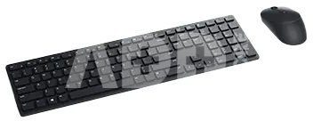 Dell KM5221W Pro | Keyboard and Mouse Set | Wireless | Ukrainian | Black | 2.4 GHz