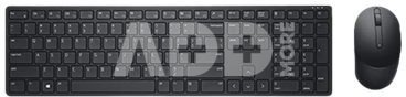 Dell KM5221W Pro | Keyboard and Mouse Set | Wireless | Ukrainian | Black | 2.4 GHz