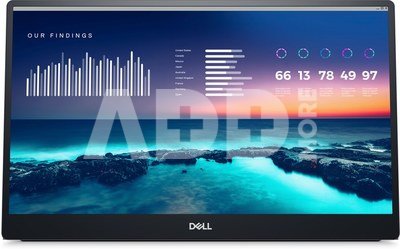 Dell Portable Monitor P1424H 14 ", LCD, FHD, 1920 x 1080, 16:9, 6 ms, 300 cd/m², Silver