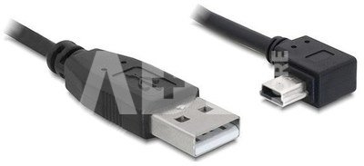 Delock USB MINI (M) cable angled right> USB-A (M) 2.0 3M black