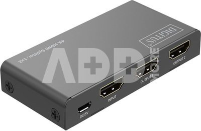 Digitus 4K HDMI Splitter, 1x2 | DS-55336 | Black