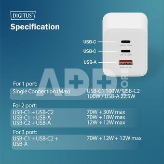 Digitus | Battery charger, 100W | DA-10304