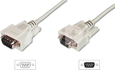 Digitus Data transfer extension cable, D-Sub9/St - D-Sub9/Bu | AK-610203-030-E