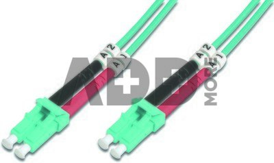 Digitus FO Patch Cord, Duplex, LC to LC MM OM3 50/125 &micro;, 2 m