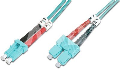 Digitus FO Patch Cord, Duplex, LC to LC SC MM OM3 50/125 &micro;, 2 m
