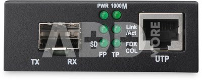 Digitus Gigabit Ethernet Media Converter, SFP SFP Open Slot, without SFP Module DN-82130 SFP, 10/100/1000 Mbps port