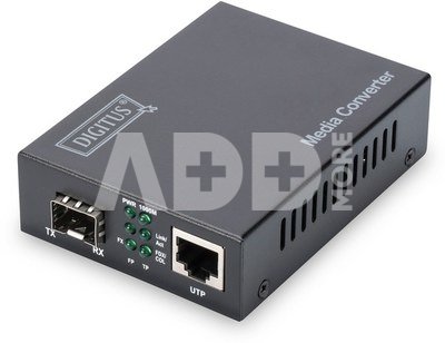 Digitus Gigabit Ethernet Media Converter, SFP SFP Open Slot, without SFP Module DN-82130 SFP, 10/100/1000 Mbps port