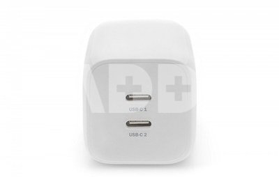 DIGITUS 2-Port USB-C Mini Ladeg. 65W 2x USB-C 45W+20W, weiss