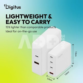Digitus | USB GaN Charger 140W, 3x USB-C, 1x USB-A | DA-10305