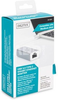 DIGITUS USB Type C 3.0 Gigabit Ethernet Adapter