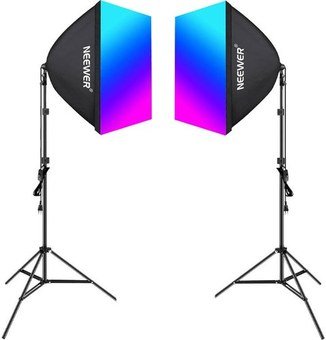 NEEWER NK800, 60 cm softbox LED light kit incl. stands