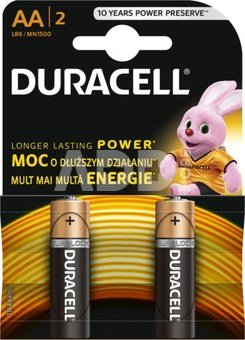 Duracell Alkaline batteries Basic LR6/AA 2 pcs