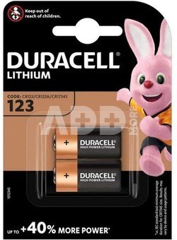 Duracell CR123A 2szt blister