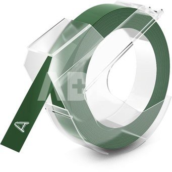 Dymo 3D Label Tape 9 mm x 3 m Plastic glossy green