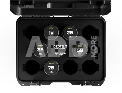 DZO Optics Vespid prime 5-lens Kit with PL & EF mount with case (16/25/35/50/75 T2.1)