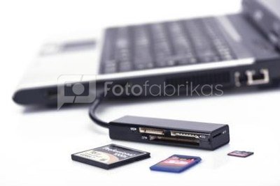 EDNET Card Reader 4-p. USB 3.0 (CF, SD, MicroSD, MS)