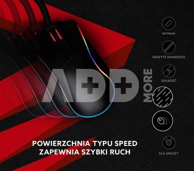 Elmak Mouse and keyboard pad 900x400 SAVIO Turbo Dynamic XL, stitched edges