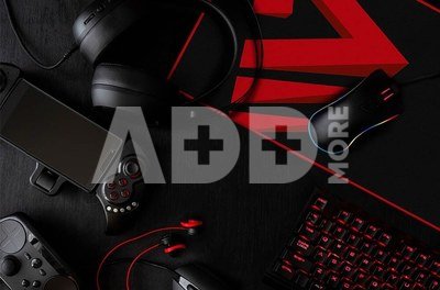 Elmak Mouse and keyboard pad 900x400 SAVIO Turbo Dynamic XL, stitched edges