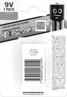 Energizer battery Everyday 9V CP1