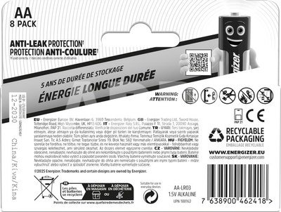 Energizer battery Everyday AA DHP8