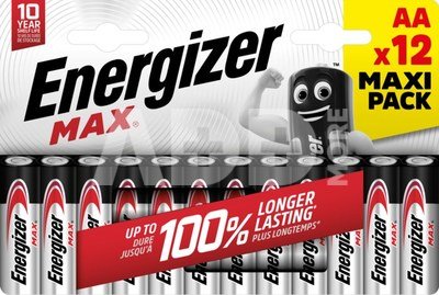 Energizer battery Max Alkaline AA DHP12