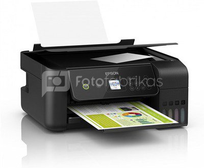 Epson 3 in 1 printer EcoTank L3160 Colour, Inkjet, All-in-one, A4, Wi-Fi, Black