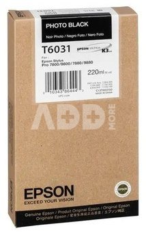 Epson ink cartridge photo black T 603 220 ml T 6031