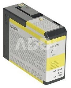 Epson ink cartridge yellow T 580 80 ml T 5804