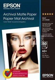 Epson Archival Matte Paper A3+ 50 Sheet, 192g S041340
