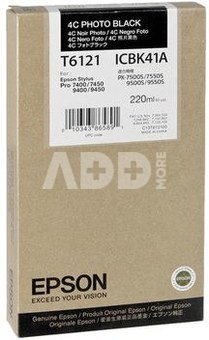Epson ink cartridge photo black T 612 220 ml T 6121
