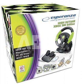 Esperanza STEERING WHEEL EG104 PC/PS3 X-BOX 360, VIBRATION FOR