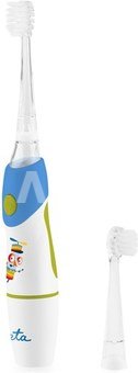 ETA Toothbrush | Sonetic ETA071090020 | Battery operated | For kids | Number of brush heads included 2 | Number of teeth brushing modes 1 | Blue/White