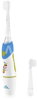 ETA Toothbrush | Sonetic ETA071090020 | Battery operated | For kids | Number of brush heads included 2 | Number of teeth brushing modes 1 | Blue/White