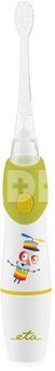ETA Toothbrush | Sonetic ETA071090040 | Battery operated | For kids | Number of brush heads included 2 | Number of teeth brushing modes 1 | Green/White