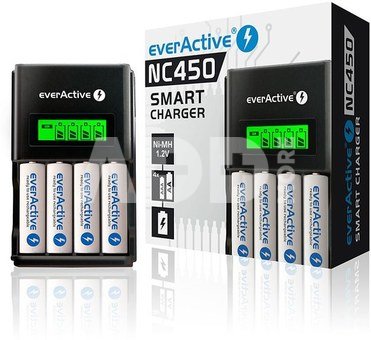 everActive BATTERY CHARGER NC-450 BLACK EDITION