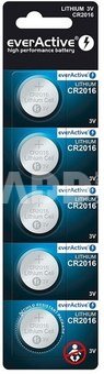 everActive LITHIUM BATTERY CR2016 BLISTER 5 PCS.
