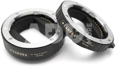 Caruba Extension Tube set Sony E Serie Chroom APS C en FULL FRAME (versie II)