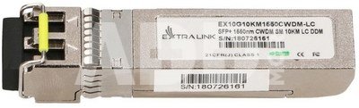 Extralink 10Gbps SFP+ CWDM Module, 1550nm, single mode, 10km, LC, DDM