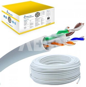 Extralink Cable CAT6 UTP (U/UTP) V2 indoor 100m