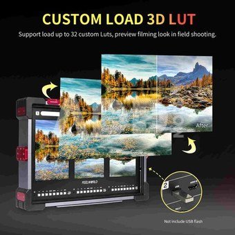 Feelworld PS101 Triple 10.1 inch Vertical Display Monitor