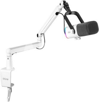 Fifine TAM8W dynamic microphone (white)