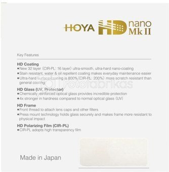 Filter Hoya HD nano MkII UV 52mm