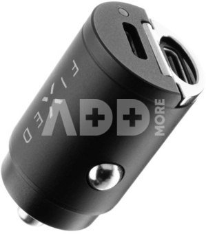 FIXED Dual USB-C Car Charger 30W, Black