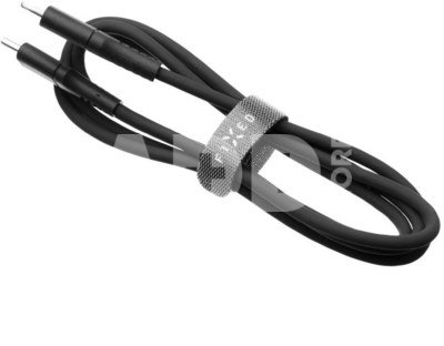 Liquid Silicone Cable USB-C/USB-C, 1.2m, 60W | FIXDLS-CC12-BK | Black