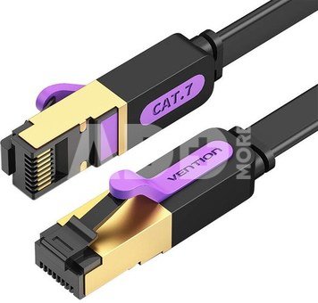Flat UTP Category 7 Network Cable Vention ICABI 3m Black