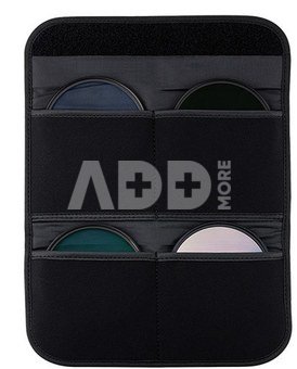 JJC FP K4L Grey Filter Pouch holds 4 filters up to 82mm